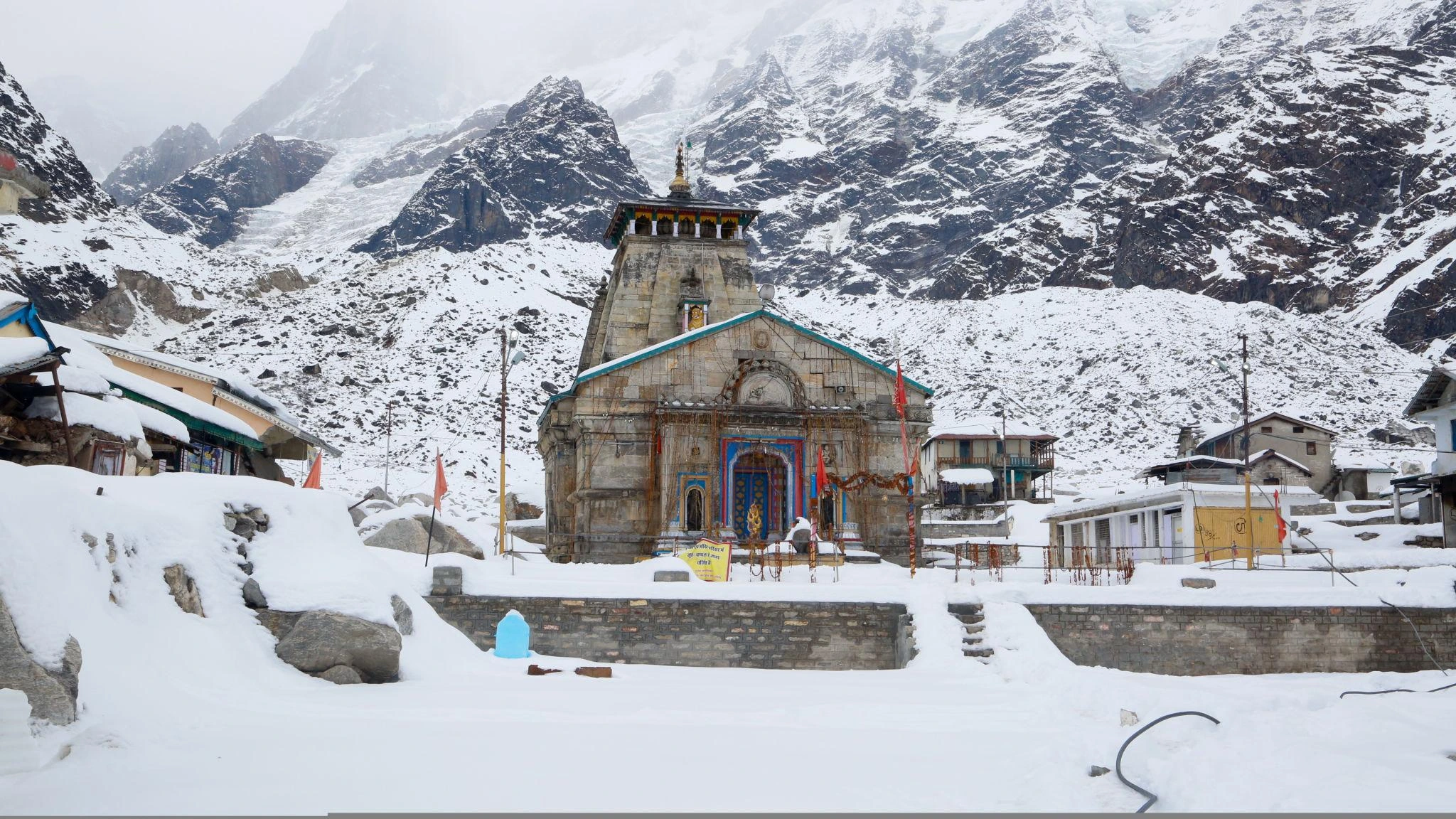 Kedarnath Temple front in Teendham Yatra Package (Kedarnath, Badrinath, Gangotri) tour package gallery image 3