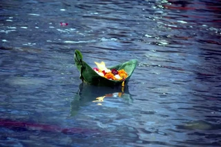 Evening diya floating thumbnail for Teendham Yatra Package (Kedarnath, Badrinath, Gangotri) 2