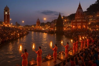 Har Ki Pauri Ganga Aarti in Night thumbnail for Yamunotri Gangotri Yatra Package (Ex-Delhi) 1